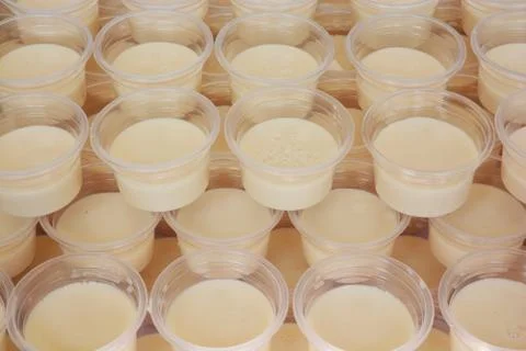 Pattern  milk in the cup Stock Photos