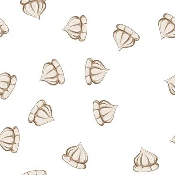 Pattern milk meringue cartoon vector Stock Illustration
