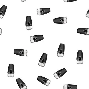 Pattern mill coffee grinder electric cartoon vector Stock Illustration