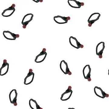 Pattern miner headlamp flashlight cartoon vector Illustrazione stock