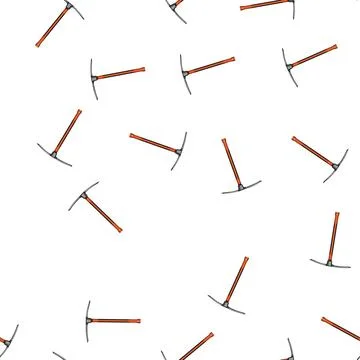 Pattern miner pickaxe cartoon vector Illustrazione stock