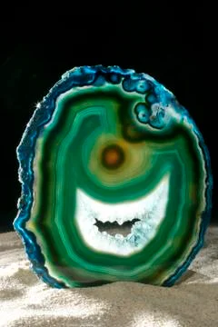 Pattern mineral chalcedony moss agate chalcedon Stock Photos