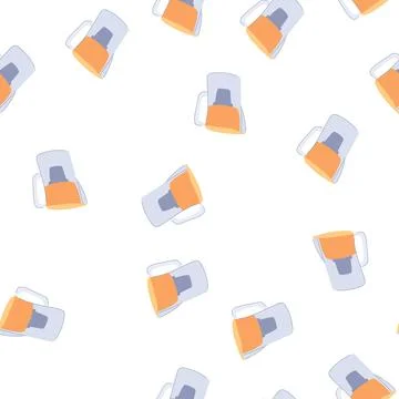 Pattern mineral water pitcher cartoon vector Stock Illustration