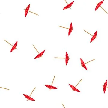 Pattern miniature toothpicks cocktail cartoon vector Stock Illustration
