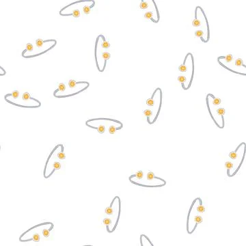 Pattern minimalist bracelet silver cartoon vector Stock Illustration