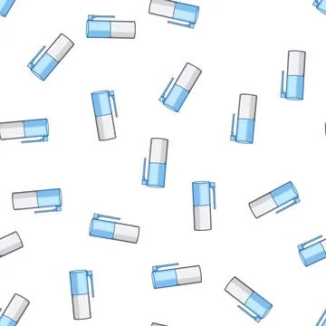 Pattern mist throat spray bottle cartoon vector Stock Illustration