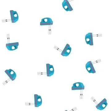 Pattern mix hand mixer cartoon vector 库存插图