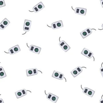 Pattern mobile fingerprint scanner cartoon vector Stock Illustration