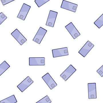 Pattern mobile phone box cartoon vector Stock Illustration
