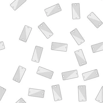 Pattern mobile phone glass screen cartoon vector Illustrazione stock