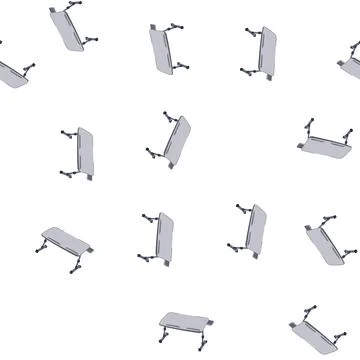 Pattern mobile portable lap desk cartoon vector Illustrazione stock