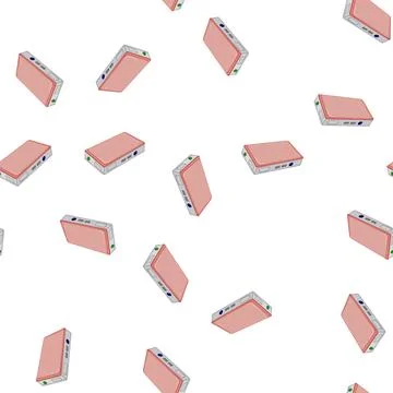 Pattern mobile power bank cartoon vector Stock Illustration