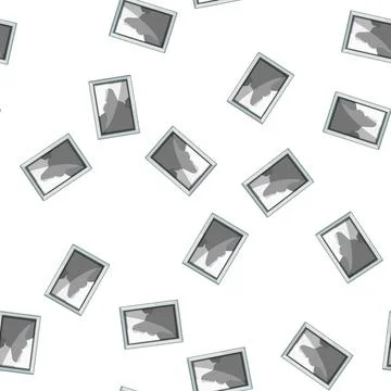 Pattern mobile smart photo frame cartoon vector Stock Illustration