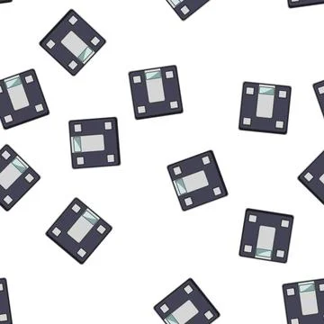 Pattern mobile smart weights cartoon vector Stock Illustration