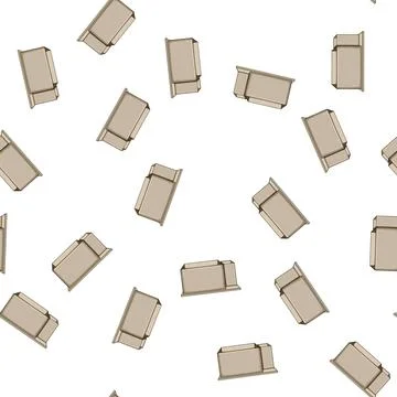 Pattern mock desk organizer cartoon vector Stock Illustration
