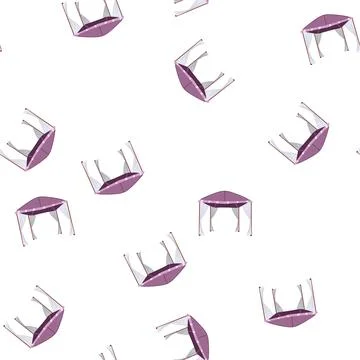 Pattern mock tent garden cartoon vector 库存插图