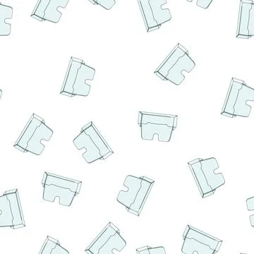 Pattern mockup business card holder cartoon vector Stock Illustration