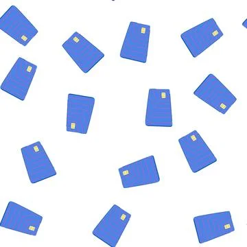 Pattern mockup credit card cartoon vector Stock Illustration