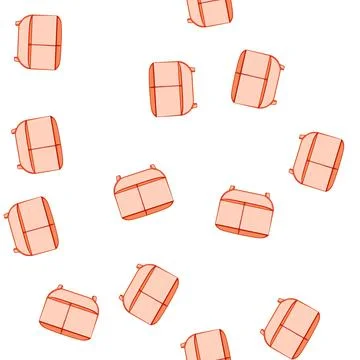 Pattern mockup desk organizer cartoon vector Stock Illustration