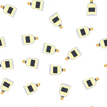 Pattern model perfume for men cartoon vector Ilustração Stock