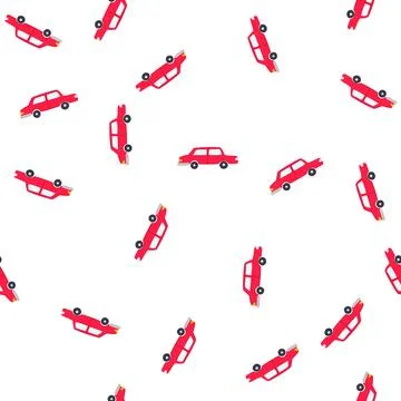 Pattern model toy car cartoon vector イラスト素材