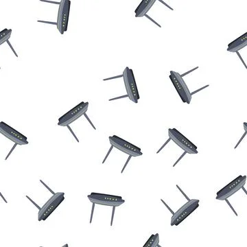 Pattern modem router cartoon vector Stock Illustration