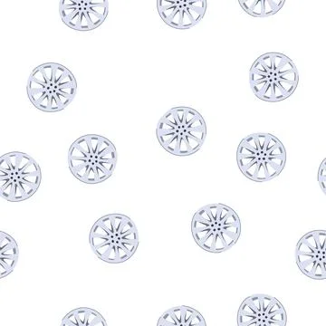 Pattern modern alloy wheel vector for automotive design Stock Illustration