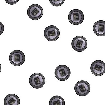 Pattern modern cd player cartoon vector 스톡 일러스트