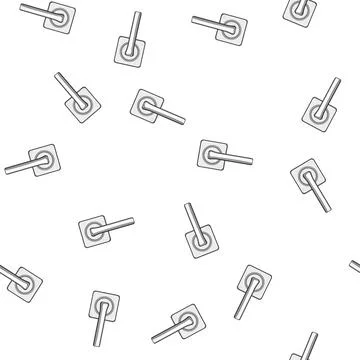 Pattern Modern door handle providing access and security concept Illustration