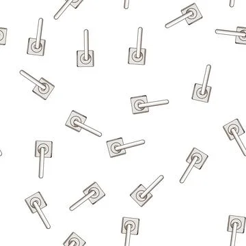 Pattern Modern door handle providing simple access design Stock Illustration