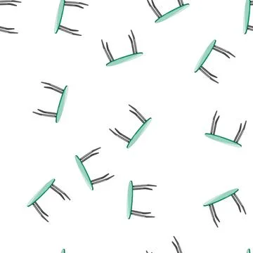 Pattern modern glass table cartoon vector Stock Illustration