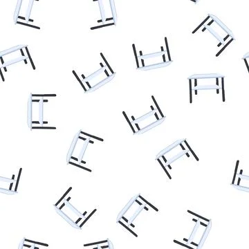Pattern modern glass table cartoon vector Stock Illustration