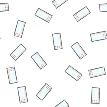Pattern modern interactive smartboard cartoon vector 스톡 일러스트
