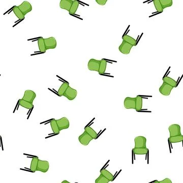 Pattern modern kid chair cartoon vector Stock Illustration