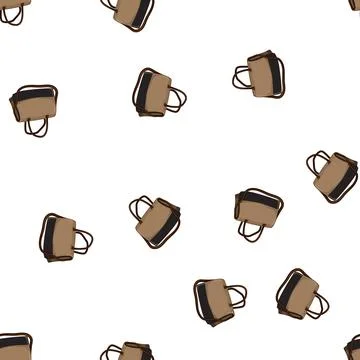 Pattern modern laptop bag cartoon vector Stockillustratie