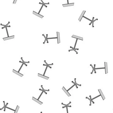 Pattern modern metal table cartoon vector 库存插图