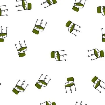 Pattern modern office chair cartoon vector Stock Illustration