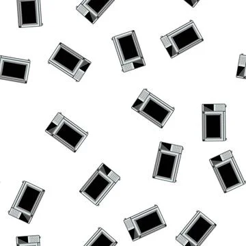 Pattern modern oven kitchen cartoon vector 스톡 일러스트