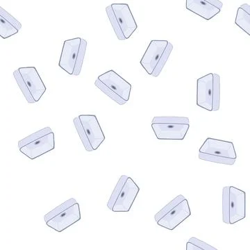 Pattern modern sink ceramic cartoon vector Stock Illustration