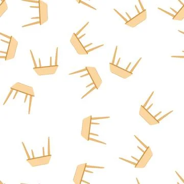 Pattern modern table dining cartoon vector Illustrazione stock