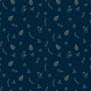 The pattern is modern, there is no plastic. The icon illustrations are Eco Stock Illustration