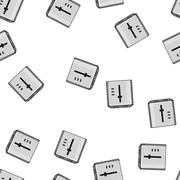 Pattern modern toaster bread cartoon vector Stock Illustration