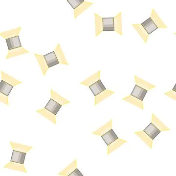 Pattern modern wall lamp cartoon vector Stock Illustration