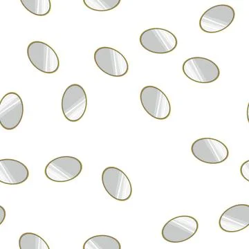 Pattern modern wall mirror cartoon vector Stock Illustration