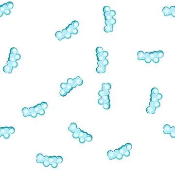 Pattern moisture shampoo foam cartoon vector Stock Illustration