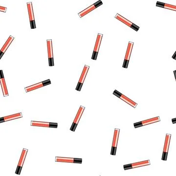 Pattern moisturizing lip gloss cartoon vector 스톡 일러스트