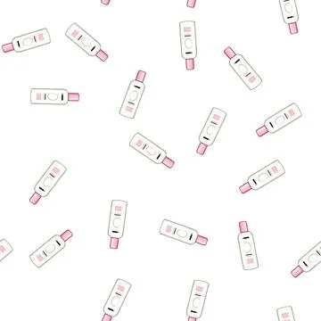 Pattern moisturizing shampoo baby cartoon vector Illustrazione stock