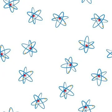 Pattern molecular atom cartoon vector イラスト素材