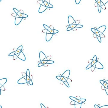 Pattern molecule atom cartoon vector イラスト素材