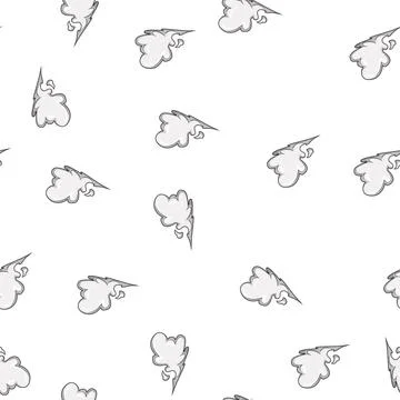 Pattern momentum speed smoke cloud cartoon vector Stock Illustration
